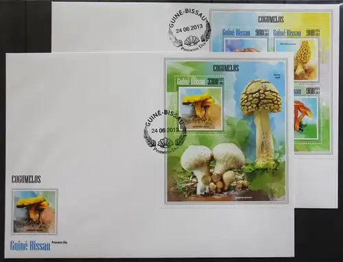 Guinea Bissau 6924-6927 und Block 1215 gestempelt Kleinbogen / als FDC #GG418