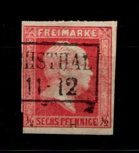 Preußen 13 gestempelt R2, angeschnitten, Mängel #GT806