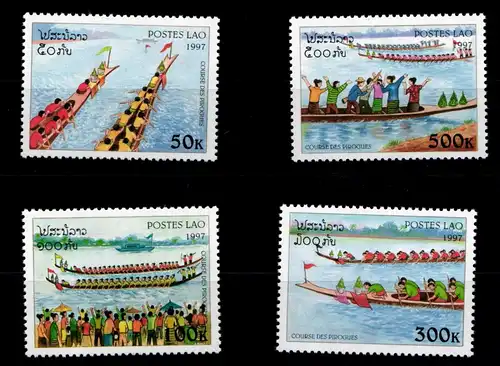 Laos 1612-1615 postfrisch Schifffahrt #GW037