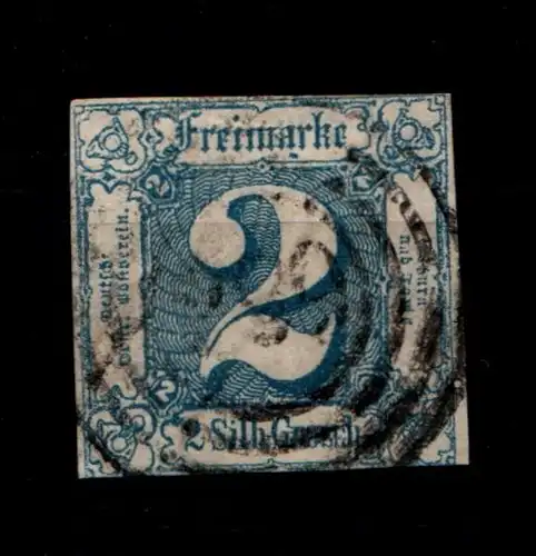 Thurn & Taxis 30 gestempelt typischer Taxisschnitt, 2seitig berührt #GQ498