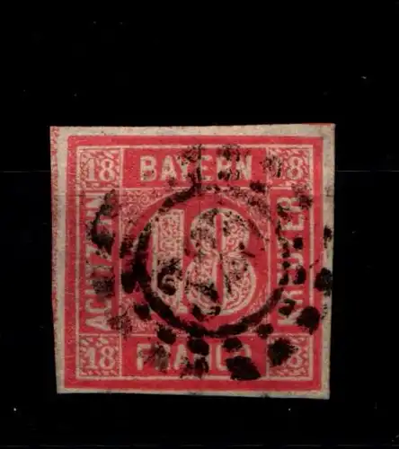 Bayern 13 gestempelt oMr, breitrandig #GT621