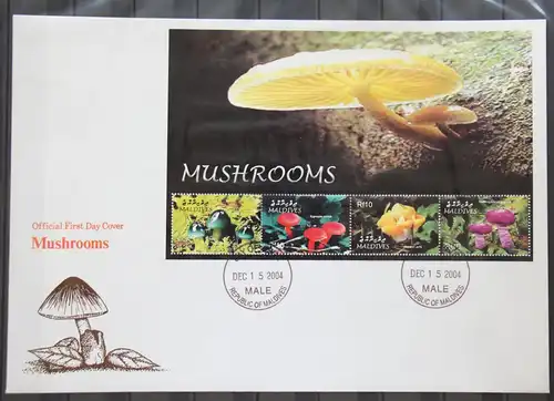 Malediven 4421-4424 gestempelt Kleinbogen / als FDC #GG523