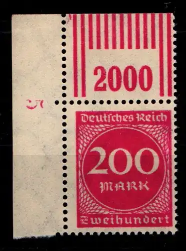 Deutsches Reich 269WOR postfrisch 2/9/2 vom Eckrand #GS699