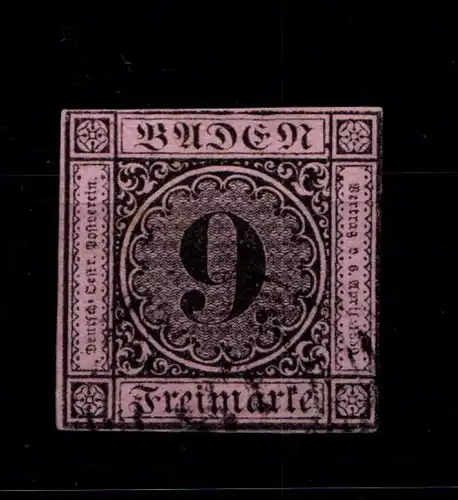 Baden 4 gestempelt N5, unten berührt #GT735