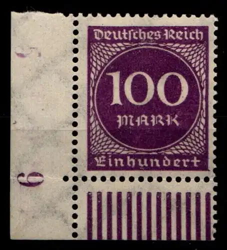 Deutsches Reich 268a postfrisch Eckrand unten links #GS344