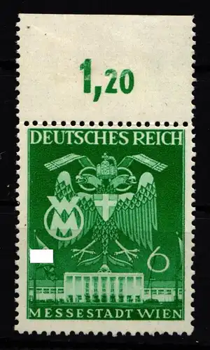 Deutsches Reich 769 PFI postfrisch vom Oberrand #GS084