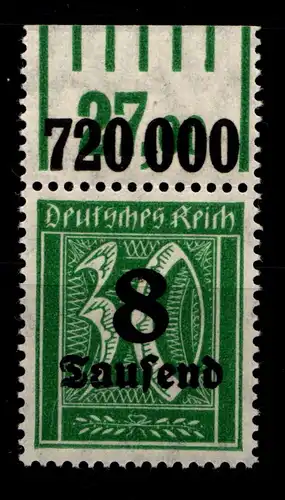 Deutsches Reich 278W OR postfrisch 1/5/1 #GX239