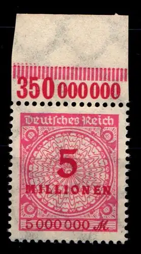 Deutsches Reich 317POR postfrisch Platte B #GS647