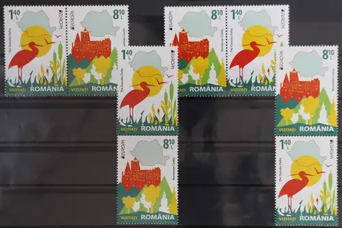 Rumänien 6617 und 6618 postfrisch Zusammendrucke aus Kleinbogen / CEPT #GG611