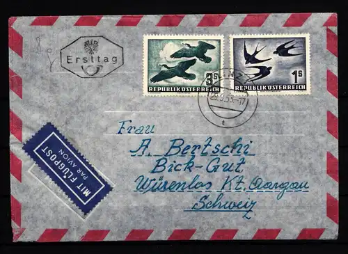 Österreich 984, 985 gestempelt als FDC #GO886