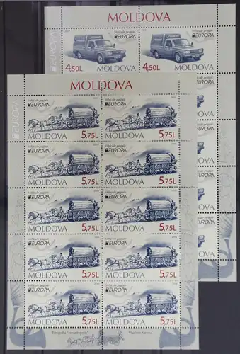 Moldawien 829 und 830 postfrisch Kleinbogensatz / CEPT #GG621