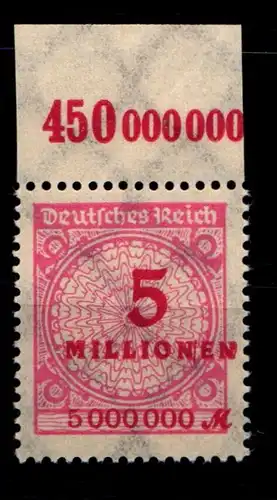 Deutsches Reich 317POR postfrisch Platte A #GS641