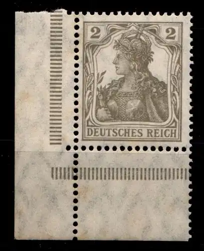 Deutsches Reich 102 postfrisch Eckrand unten links #GX377