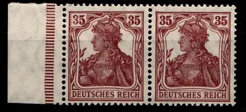 Deutsches Reich 103aP OR postfrisch waagerechtes Paar, Typenprüfung #GX381