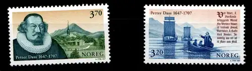 Norwegen 1267-1268 postfrisch Schifffahrt #GW003