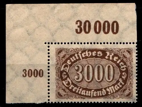 Deutsches Reich 254b postfrisch Eckrand, Typenprüfung #GS302