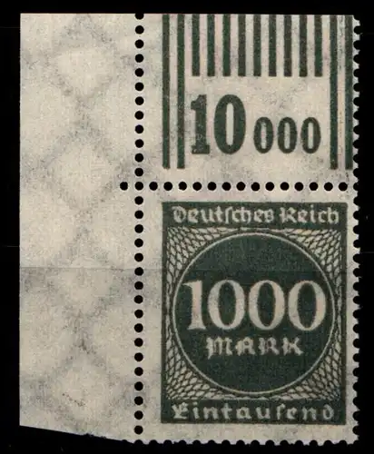 Deutsches Reich 273 WOR postfrisch Eckrand oben links, WOR 2/9/2 #GS357