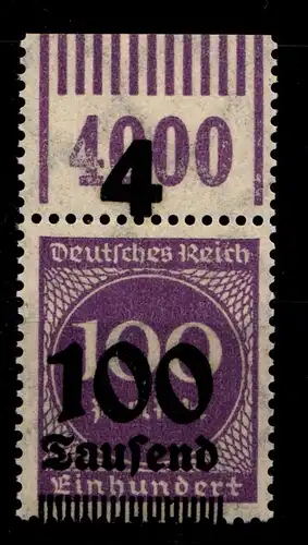Deutsches Reich 289bW OR postfrisch OPD Stettin, 1/11/1 #GS854