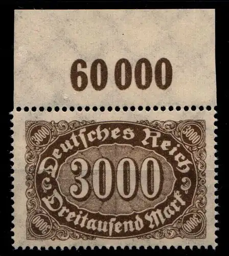 Deutsches Reich 254b postfrisch Oberrand, Typenprüfung #GS300