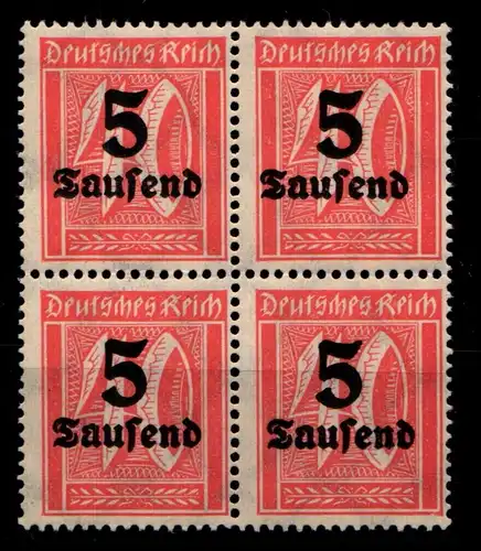 Deutsches Reich 277 postfrisch 4er Block #GS372