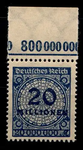 Deutsches Reich 319 APaOR postfrisch Platte C #GS656