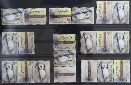 Bosnien Herzegowina 385 und 386 postfrisch Zusammendrucke aus Klb. / CEPT #GG671