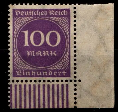 Deutsches Reich 268b postfrisch Eckrand unten rechts #GS341