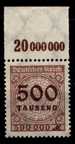 Deutsches Reich 313POR postfrisch #GS609