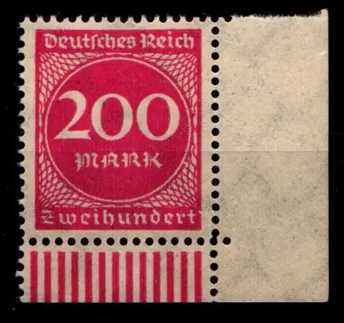 Deutsches Reich 269 postfrisch Eckrand unten rechts #GS349