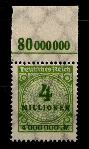 Deutsches Reich 316POR postfrisch Platte C #GS635