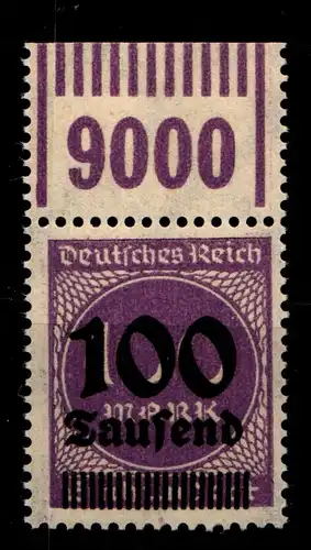 Deutsches Reich 289bW OR postfrisch OPD K Stuttgart, 1/11/1 #GS865