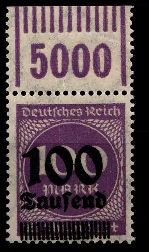 Deutsches Reich 289bW OR postfrisch OPD D Hamburg, 1/11/1, Ecke links #GS885
