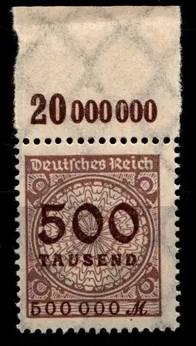 Deutsches Reich 313P OR postfrisch #GS909