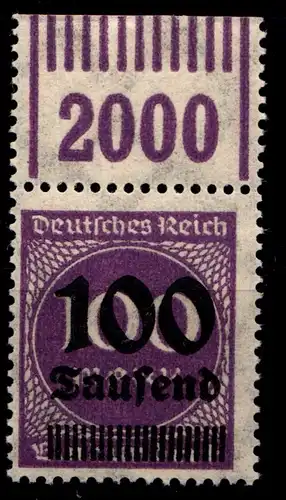 Deutsches Reich 289bW OR postfrisch OPD D Hamburg, 1/11/1, Ecke links #GS889