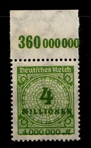 Deutsches Reich 316POR postfrisch Platte A #GS631