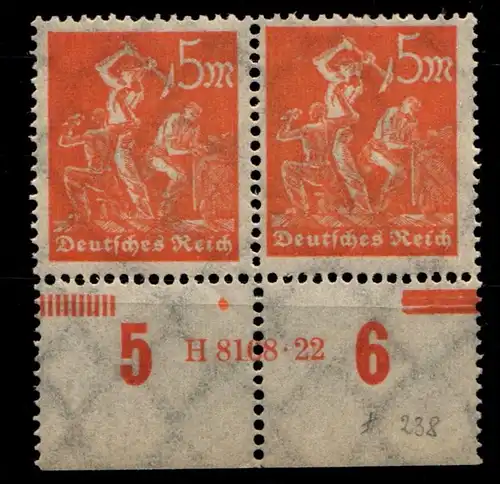 Deutsches Reich 238HAN postfrisch H8168 22 #GX482