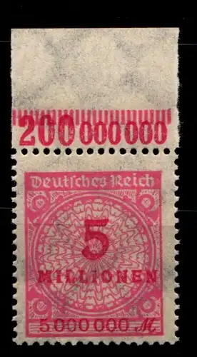 Deutsches Reich 317POR postfrisch Platte B #GS645