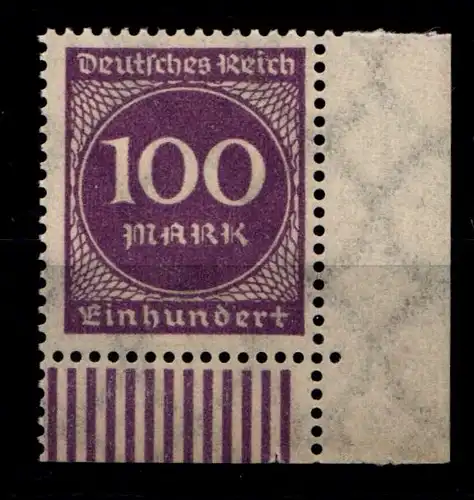 Deutsches Reich 268 postfrisch Eckrand unten rechts #GS693