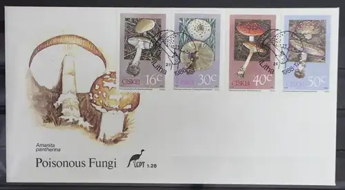Ciskei 145-148 gestempelt als FDC / Pilze #GG762