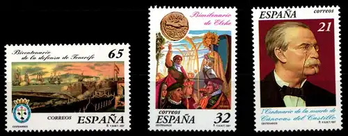 Spanien 3340-3342 postfrisch Geschichte #GW260