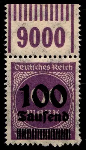 Deutsches Reich 289bW OR postfrisch OPD K Stuttgart, 1/11/1 #GS877