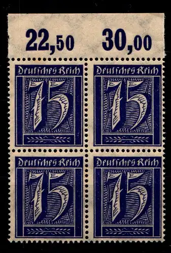 Deutsches Reich 185POR postfrisch 4er Block #GS755