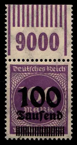 Deutsches Reich 289bW OR postfrisch OPD D Hamburg, 1/11/1, Ecke links #GS887