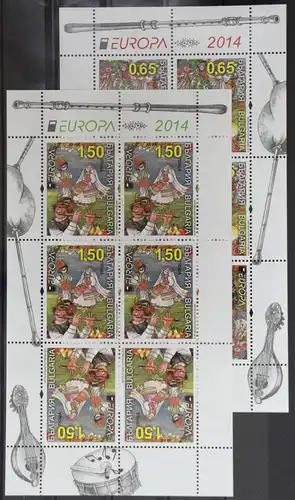 Bulgarien 5153 und 5154 postfrisch Kleinbogensatz / CEPT #GG657