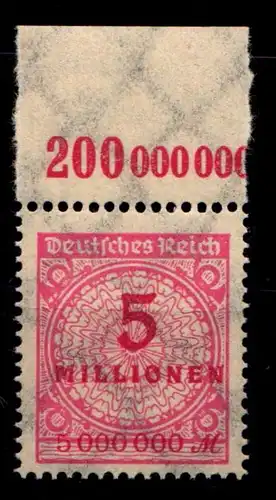 Deutsches Reich 317POR postfrisch Platte A #GS637