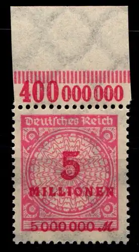 Deutsches Reich 317POR postfrisch Platte B #GS644