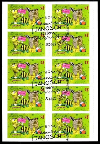 BRD 2996 gestempelt als Folienblatt 28 #GK157