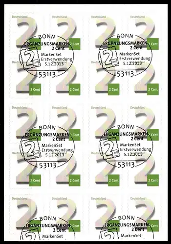 BRD 3045 gestempelt als Folienblatt 34 #GK165