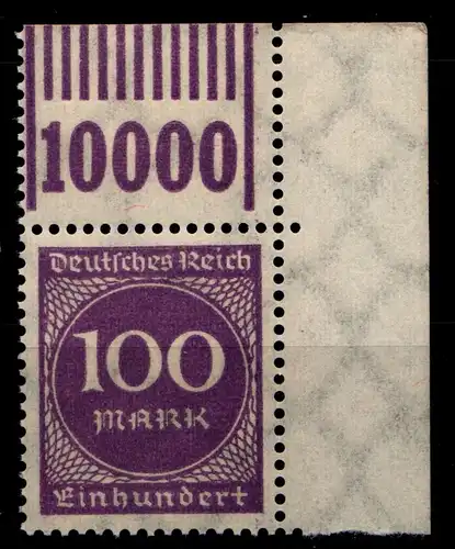 Deutsches Reich 268W OR postfrisch 1/11/1 vom Eckrand #GS989