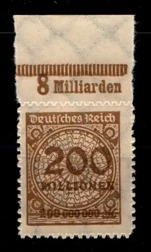 Deutsches Reich 323BPaOR postfrisch Platte B #GS677